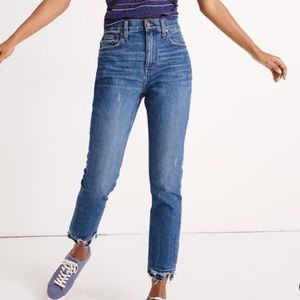 Madewell High-Rise Slim Boyfriend Crop Jean